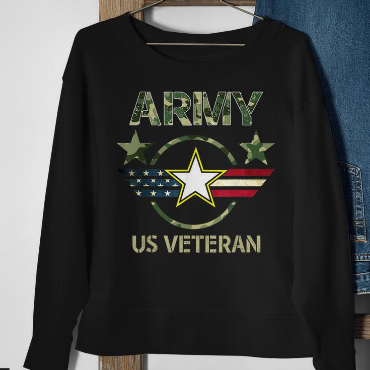 Veterans Day Us Army Veteran Military Army Soldiers Dad Gift Sweatshirt Gifts for Old Women