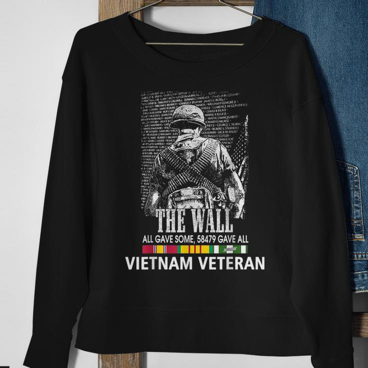 Vietnam Veteran The Wall All Gave Some 58479 Gave All Sweatshirt Gifts for Old Women