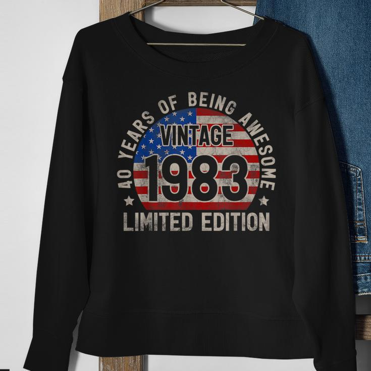 Vintage 1983 Turning 40 Bday Men 40 Years Old 40Th Birthday Sweatshirt Gifts for Old Women
