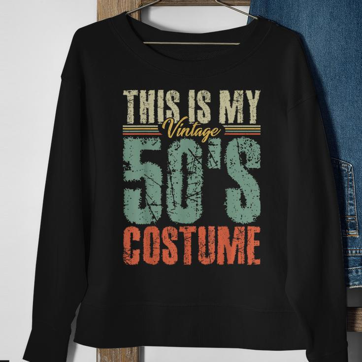 Vintage 50S Costume 50S Outfit 1950S Fashion 50 Theme Party Sweatshirt Gifts for Old Women