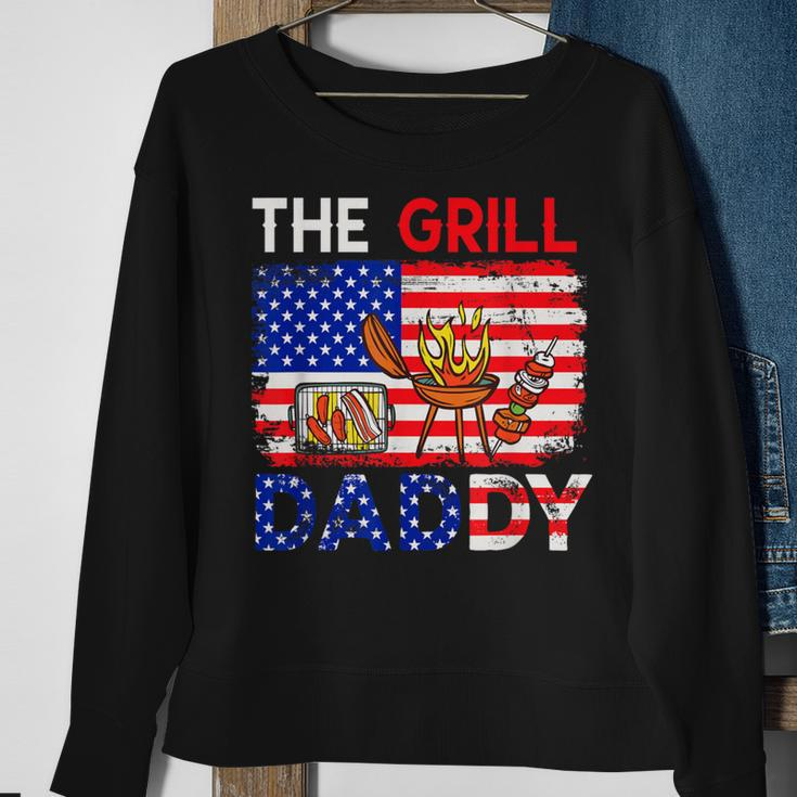 Vintage American Flag The Grill Dad Costume Bbq Grilling Sweatshirt Gifts for Old Women