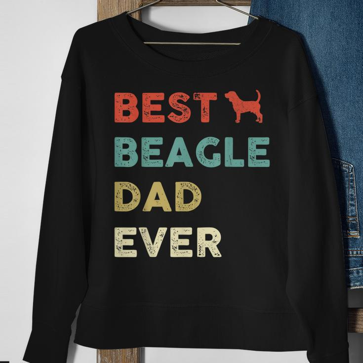 Vintage Best Beagle Dad Ever Beagle Gift Men Sweatshirt Gifts for Old Women