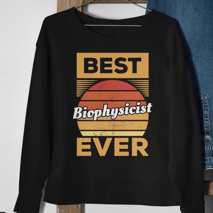Vintage Best Biophysicist Ever Biophysics Sweatshirt Gifts for Old Women