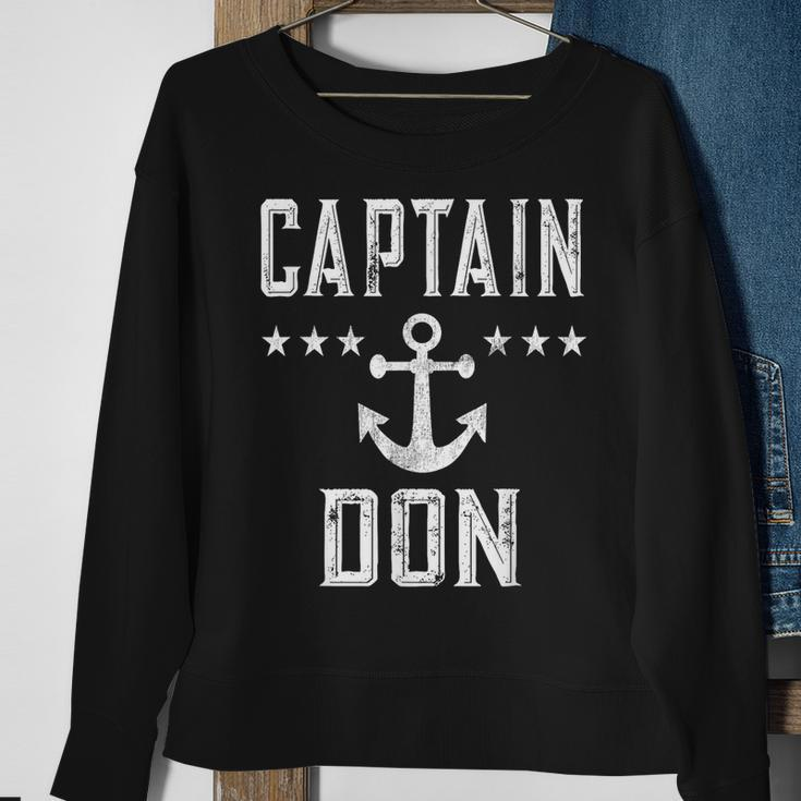 Vintage Captain Don Boating Lover Sweatshirt Gifts for Old Women