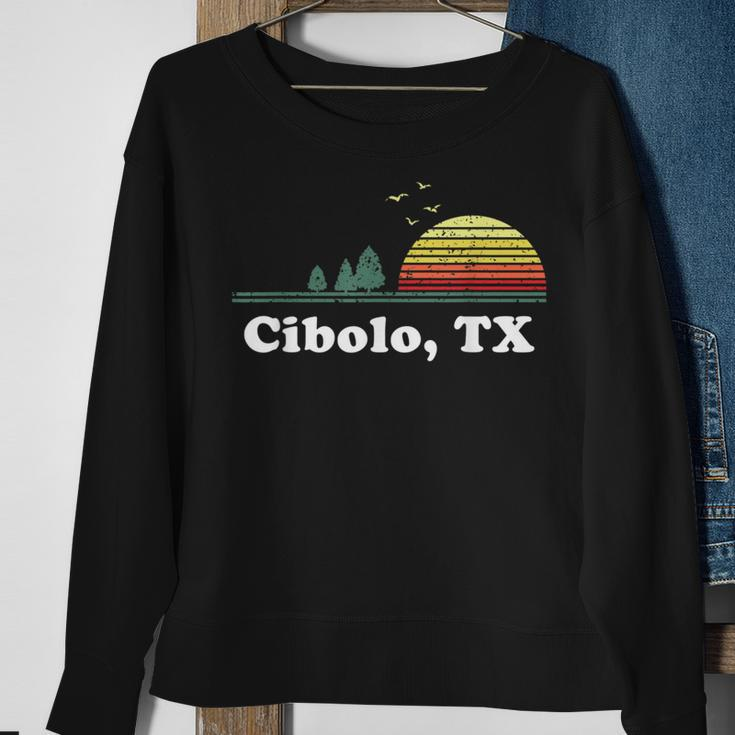 Vintage Cibolo Texas Home Souvenir Print Sweatshirt Gifts for Old Women