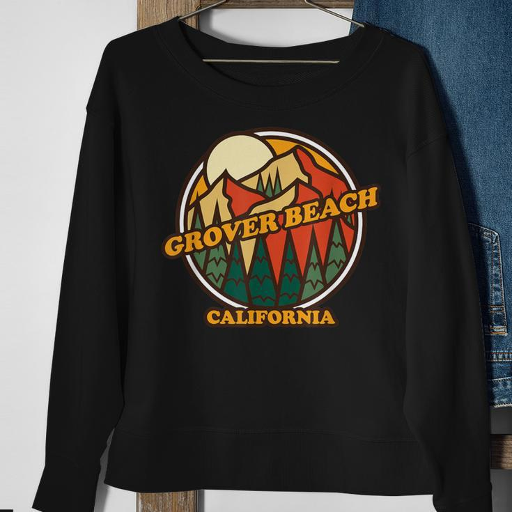 Vintage Grover Beach California Mountain Hiking Souvenir Sweatshirt Gifts for Old Women