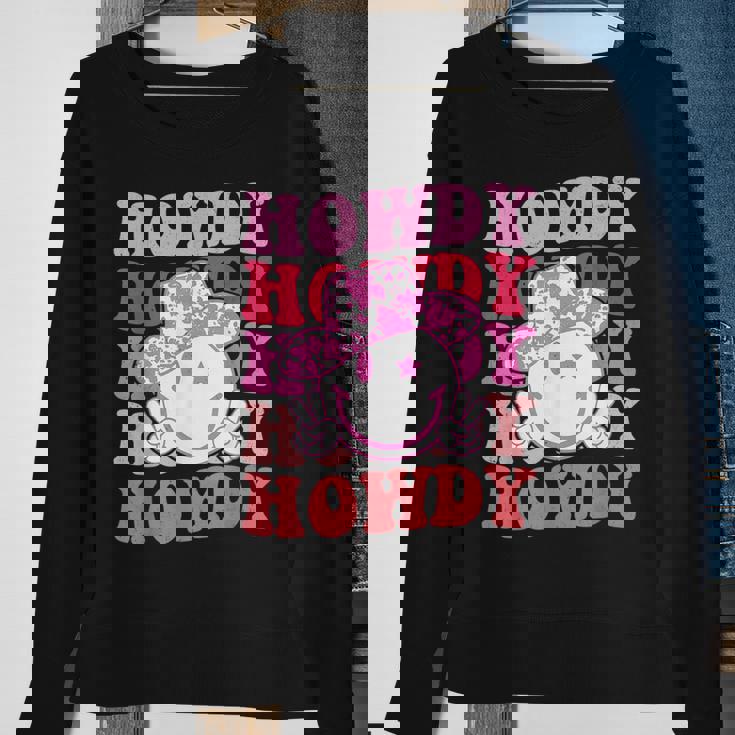 Vintage Howdy Rodeo Western Country Southern Cowgirl Rodeo Funny Gifts Sweatshirt Gifts for Old Women