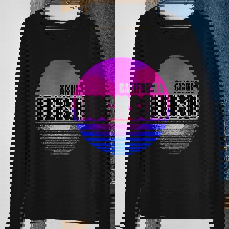 Vintage Hughson Vaporwave California Sweatshirt Gifts for Old Women