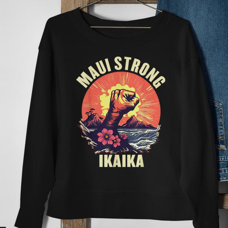 Vintage Ikaika Strong Maui Hawaii Island I Love Hawaii Sweatshirt Gifts for Old Women