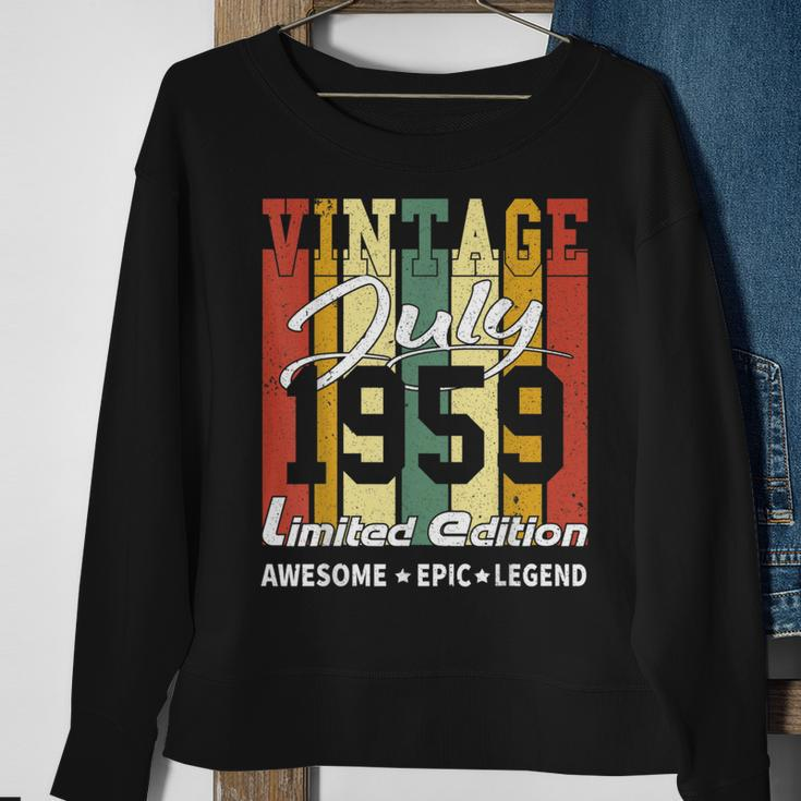 Vintage July 1959 Limited Edition Birthday Gift Sweatshirt Gifts for Old Women