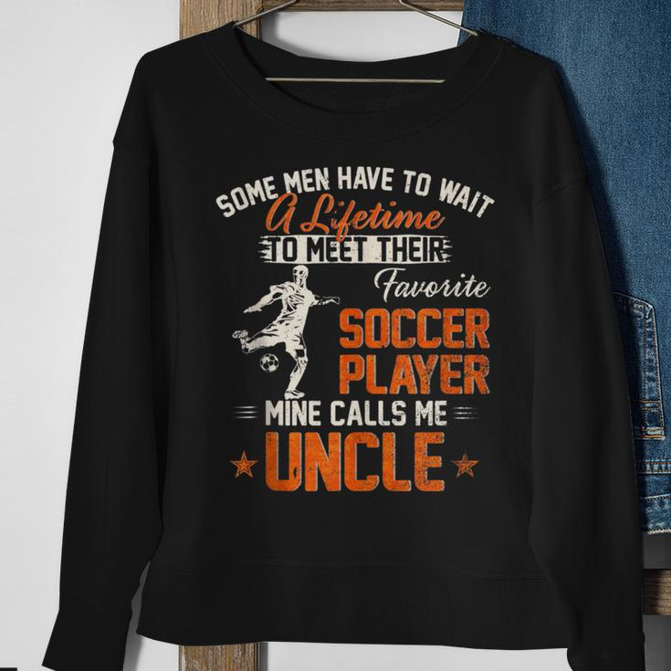Vintage My Favorite Soccer Player Calls Me Uncle Football Sweatshirt Gifts for Old Women