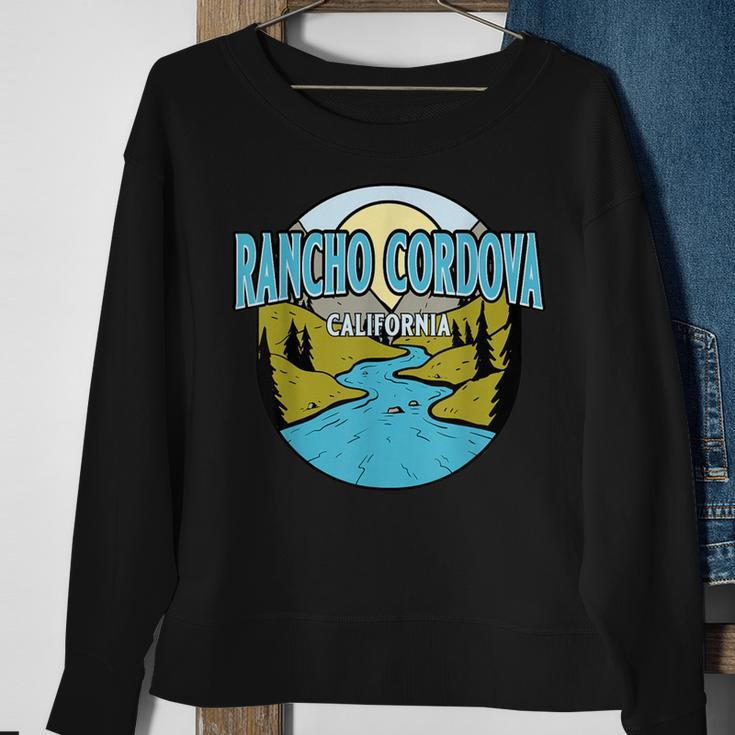 Vintage Rancho Cordova California River Valley Print Sweatshirt Gifts for Old Women