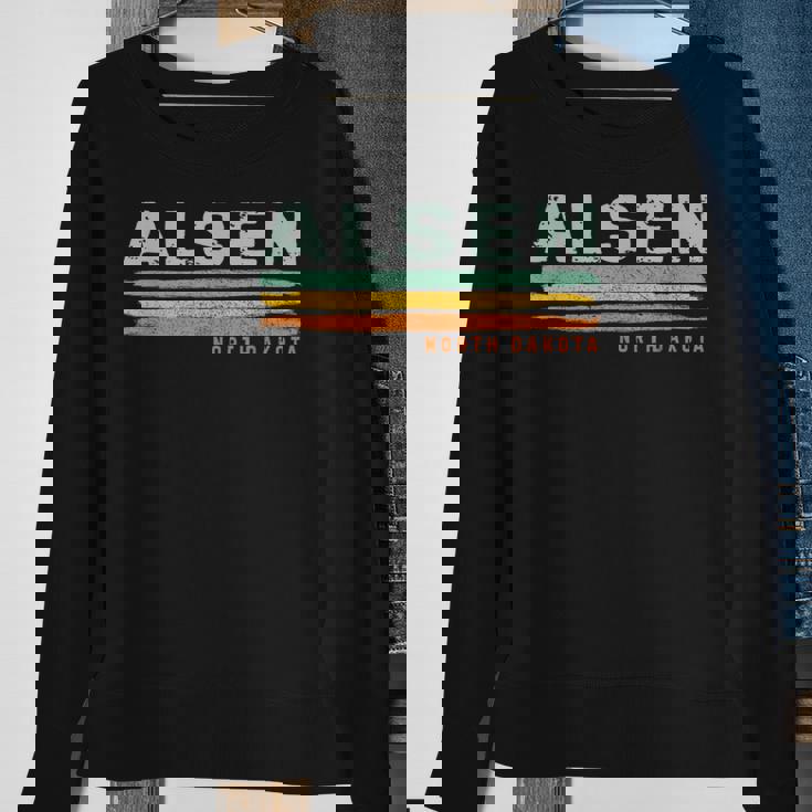 Vintage Stripes Alsen Nd Sweatshirt Gifts for Old Women