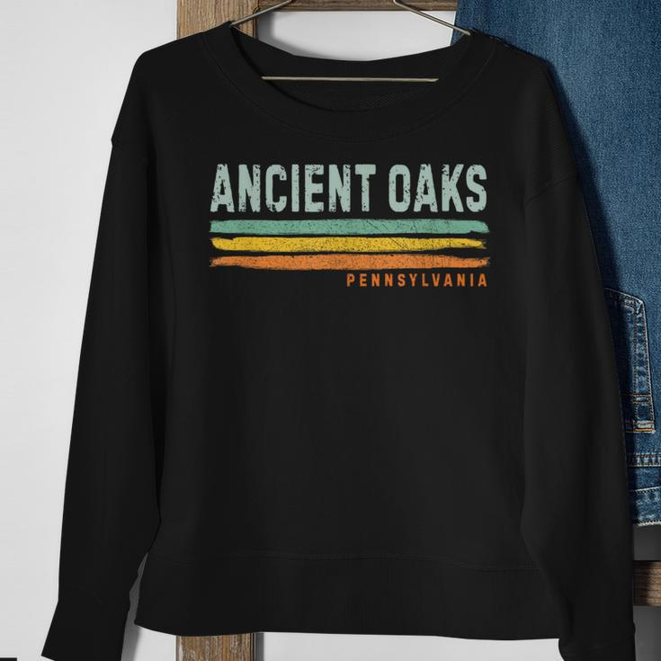 Vintage Stripes Ancient Oaks Pa Sweatshirt Gifts for Old Women