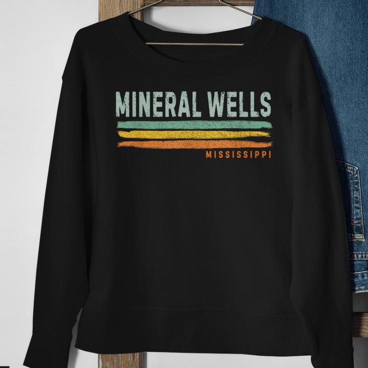 Vintage Stripes Mineral Wells Ms Sweatshirt Gifts for Old Women