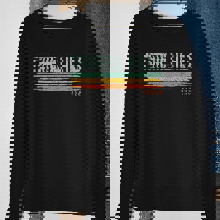 Vintage Stripes Terrell Hills Tx Sweatshirt Gifts for Old Women
