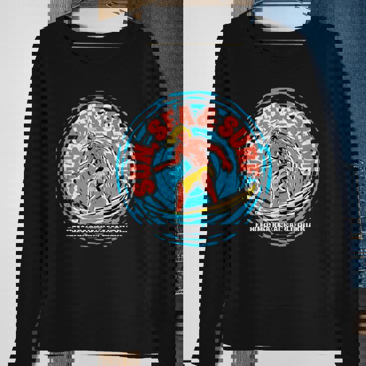 Vintage Sun Sea Surf Hermosa Beach California Retro Surfing Sweatshirt Gifts for Old Women Vintage Sun Sea Surf Hermosa Beach California Retro Surfing Sweatshirt Gifts for Old Women