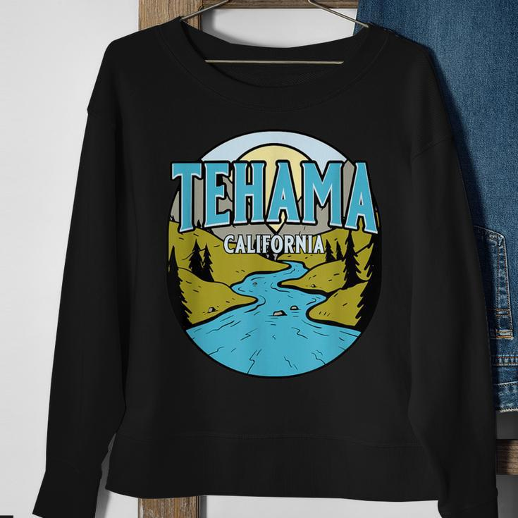 Vintage Tehama California River Valley Souvenir Print Sweatshirt Gifts for Old Women