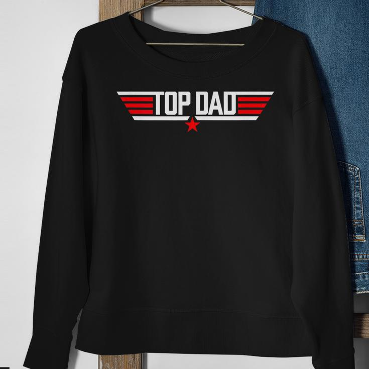 Vintage Top Dad 80S Father Air Humor Gun Fathers Day Sweatshirt Gifts for Old Women