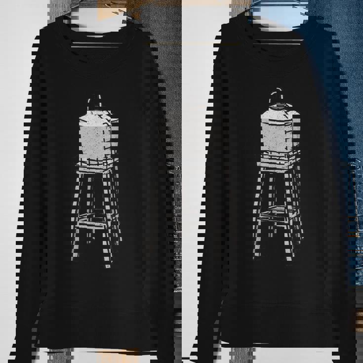 Vintage Water Tower Tank Supply Engineer Reservoir Water Sweatshirt Gifts for Old Women