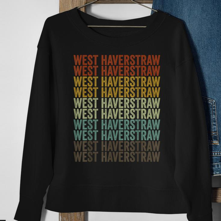 West Haverstraw City Retro Sweatshirt Gifts for Old Women