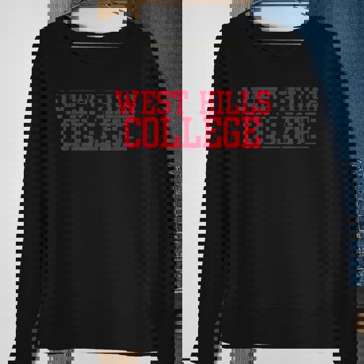 West Hills Vintage Arch College Coalinga Sweatshirt Gifts for Old Women