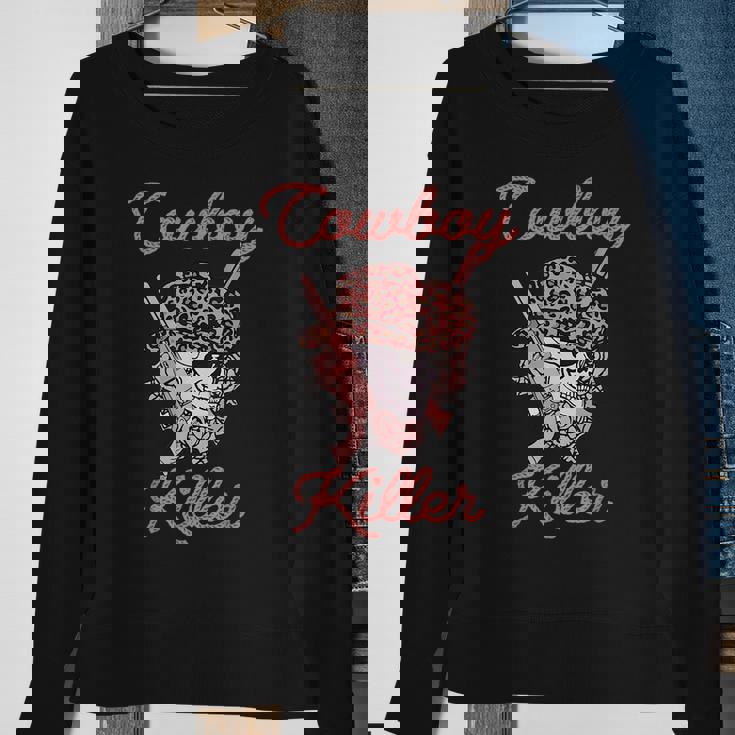 Western Cowboy Hat Cowboy Killer Sweatshirt Gifts for Old Women