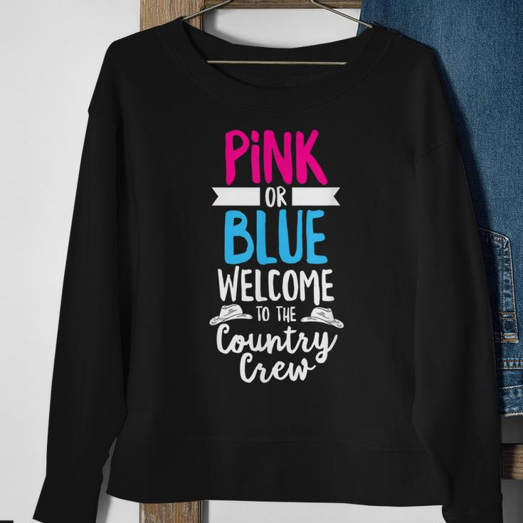 Western Gender Reveal Design For A Cowboy Or Cowgirl Sweatshirt Gifts for Old Women