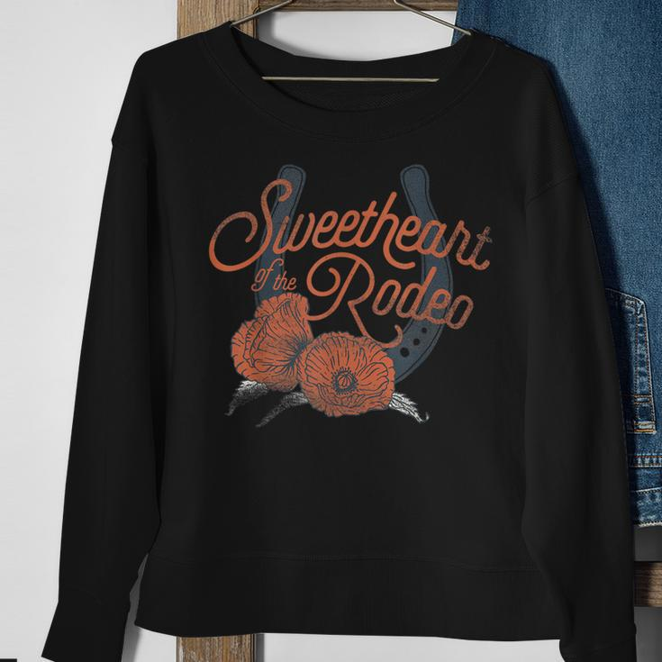 Western Sweetheart Of The Rodeo Cowgirl Cowboy Southern Sweatshirt Gifts for Old Women