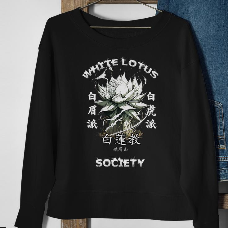 White Lotus Kung Fu Kung Fu Funny Gifts Sweatshirt Gifts for Old Women