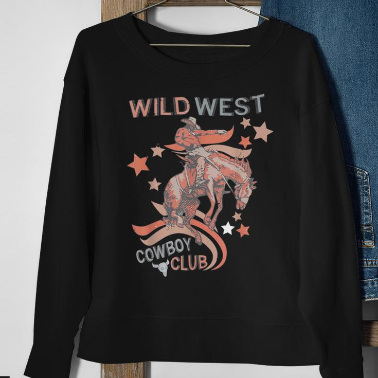 Wild West Cowboy Club Rodeo Cowgirl Country Southern Girl Sweatshirt Gifts for Old Women