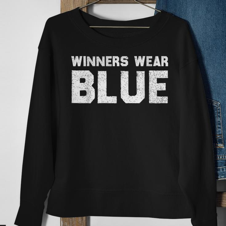 Winners Wear Blue Spirit Wear Team Game Color War Sweatshirt Gifts for Old Women