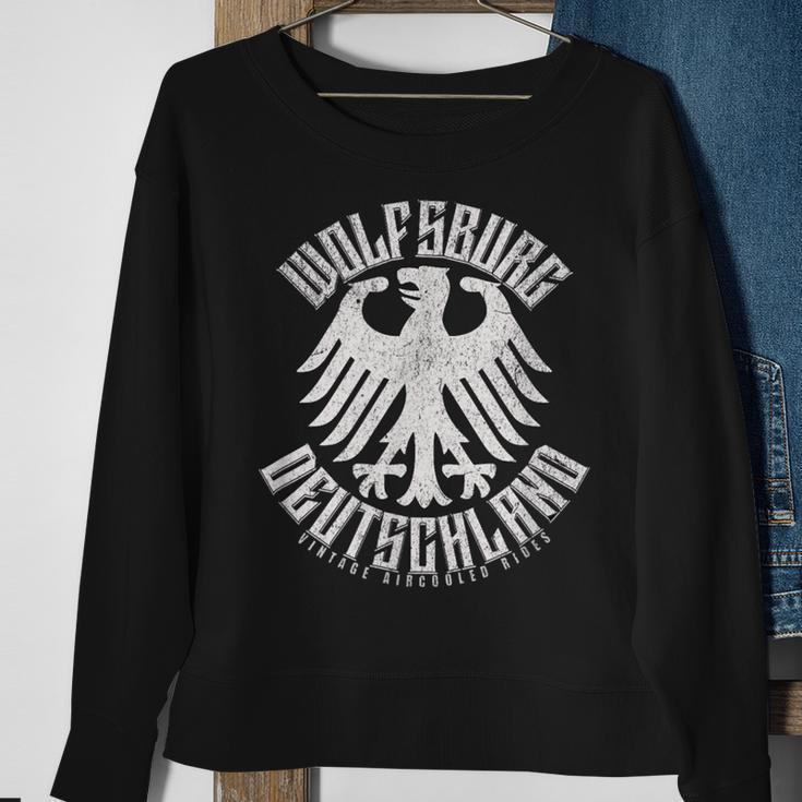 Wolfsburg Deutschland Germany Vintage Air-Cooled Rides Sweatshirt Gifts for Old Women
