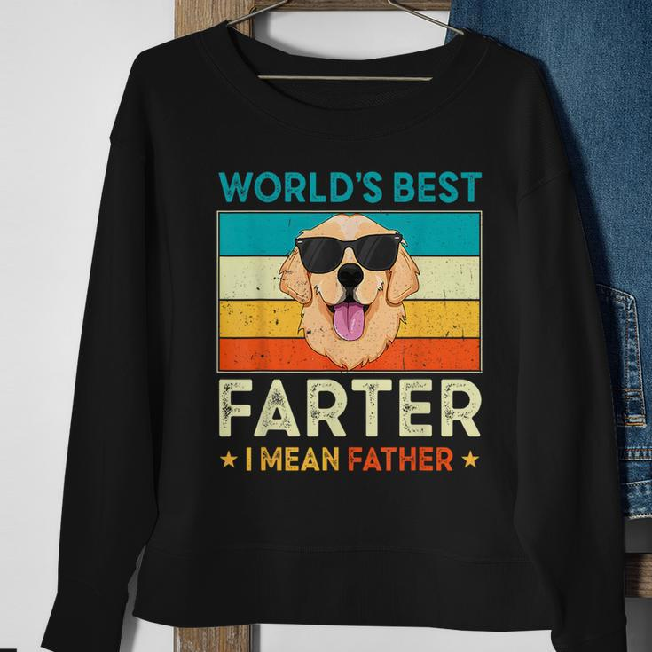 Worlds Best Farter I Mean Father Best Dad Ever Cool Dog Mens Sweatshirt Gifts for Old Women