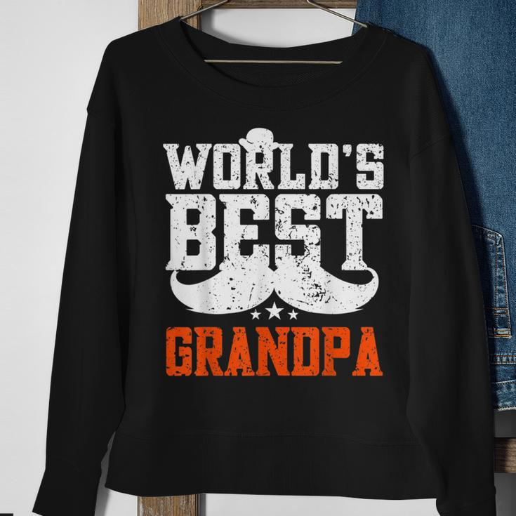 Worlds Best Grandpa - Funny Grandpa Sweatshirt Gifts for Old Women