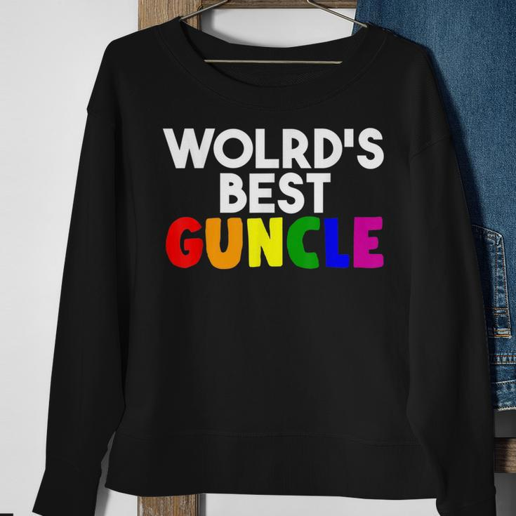 Worlds Best Guncle Gay Uncle Lovers Sweatshirt Gifts for Old Women