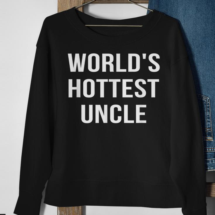 Worlds Hottest Uncle Sweatshirt Gifts for Old Women