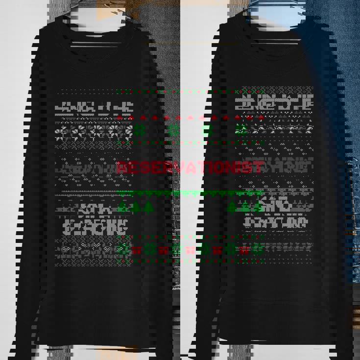 Xmas For Reservationist Reservationist Ugly Sweater Sweatshirt Gifts for Old Women