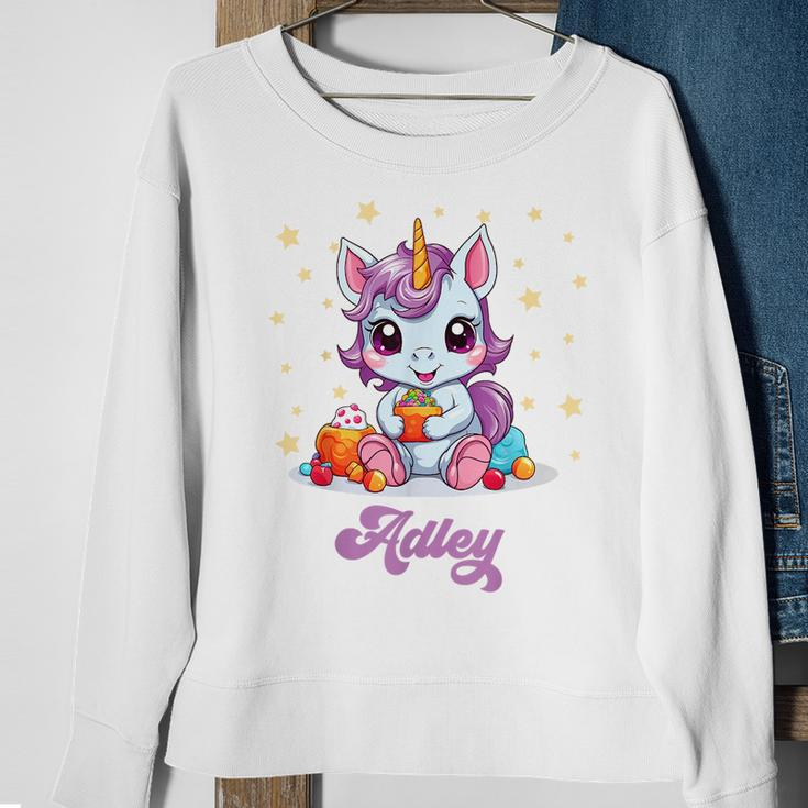 Adley Merch Unicorn Design Sweatshirt Gifts for Old Women