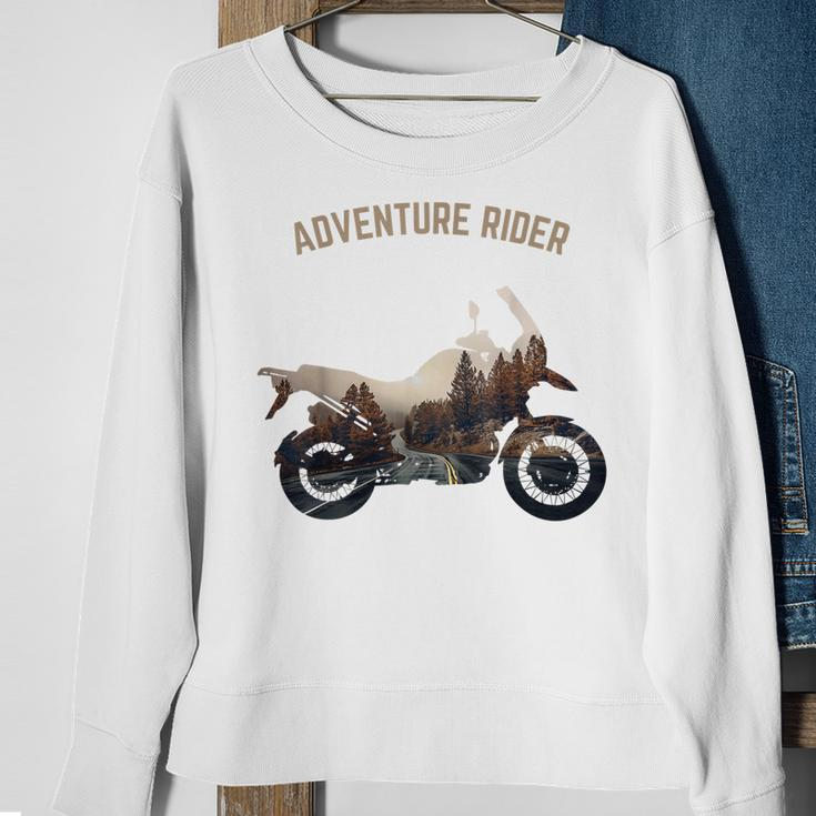 Adventure Motorcycle Biker Off Road Rider Mountain Travel Sweatshirt Gifts for Old Women
