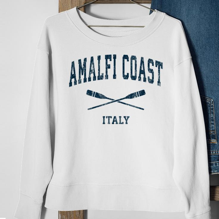 Amalfi Coast Italy Vintage Nautical Paddles Sports Oars Sweatshirt Gifts for Old Women