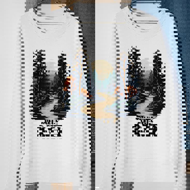 Amite River Retro Minimalist River Amite Sweatshirt Gifts for Old Women