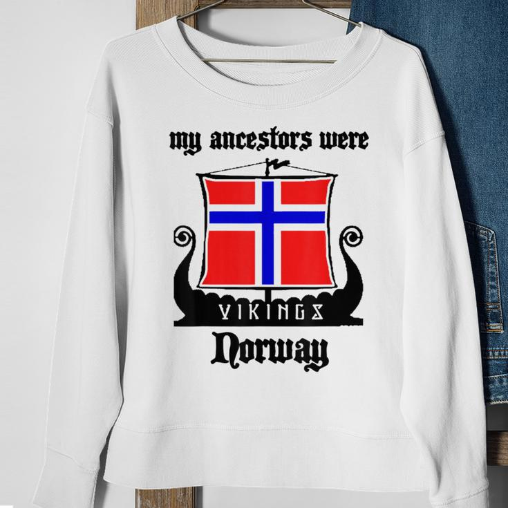 My Ancestors Were Vikings Norway Sweatshirt Gifts for Old Women
