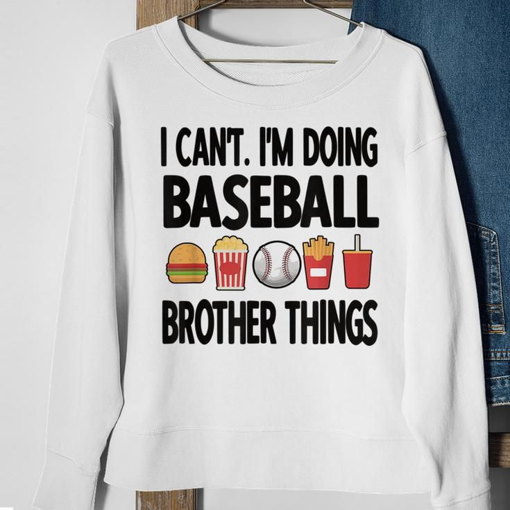 Baseball Brother Things Proud Baseball Player Bro Funny Gifts For Brothers Sweatshirt Gifts for Old Women