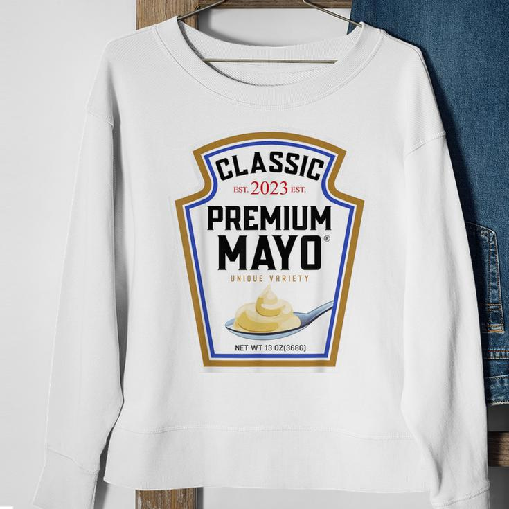 Blue Mayonnaise Diy Halloween Costume Couples & Group Mayo Sweatshirt Gifts for Old Women