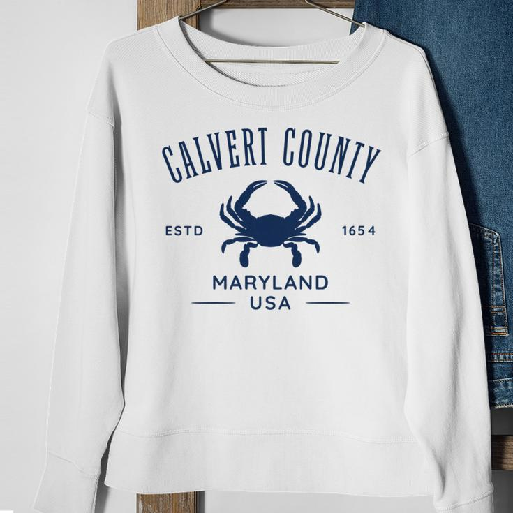 Calvert County Maryland Usa Crab Sweatshirt Gifts for Old Women