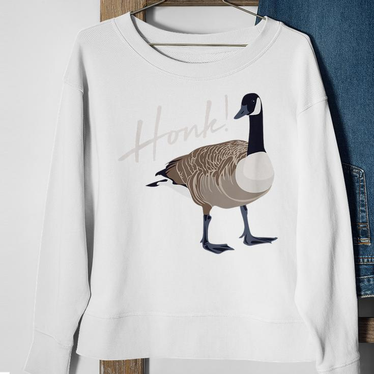 Canadian Goose Honk Funny Cute Bird Hunter Gift Sweatshirt Gifts for Old Women
