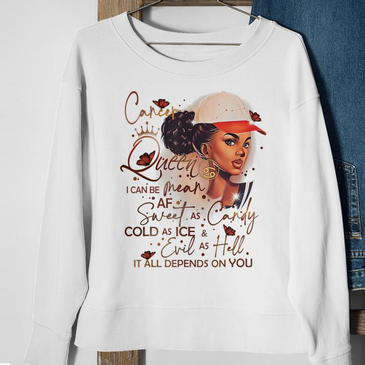 Cancer Queen Sweet As Candy Birthday Gift For Black Women Sweatshirt Gifts for Old Women
