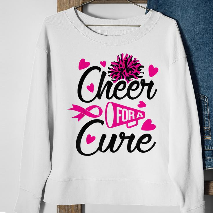 Cheer For A Cure Breast Cancer Awareness Sweatshirt Gifts for Old Women