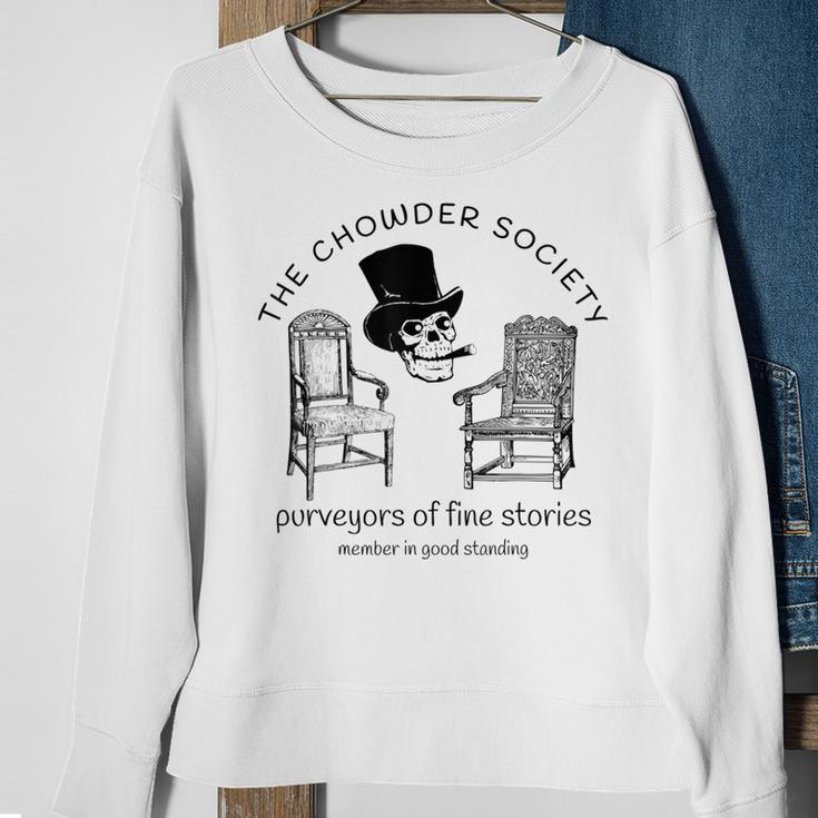 The Chowder Society Purveyors Of Fine Stories Sweatshirt Gifts for Old Women